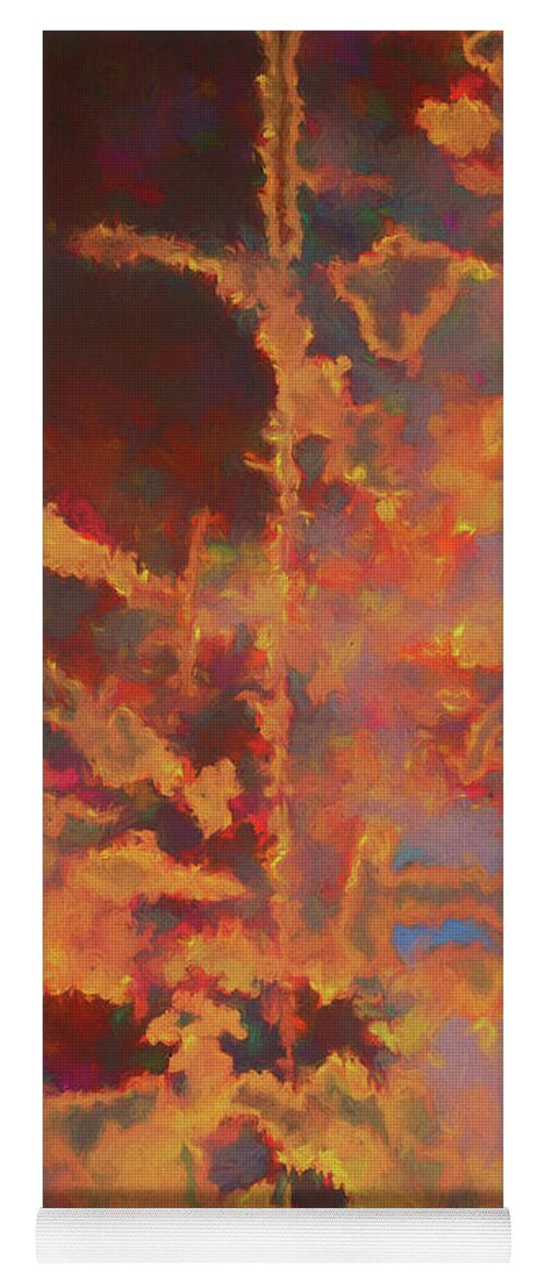 Abstract Yoga Mat featuring the photograph Color Abstraction LXXI by David Gordon