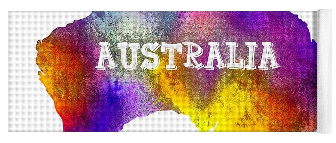 Digital Art Yoga Mat featuring the photograph Colorful Australia by Kaye Menner