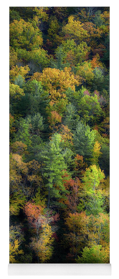 Smoky Mountain Fall Yoga Mat featuring the photograph Colors Of The Smokies by Michael Eingle