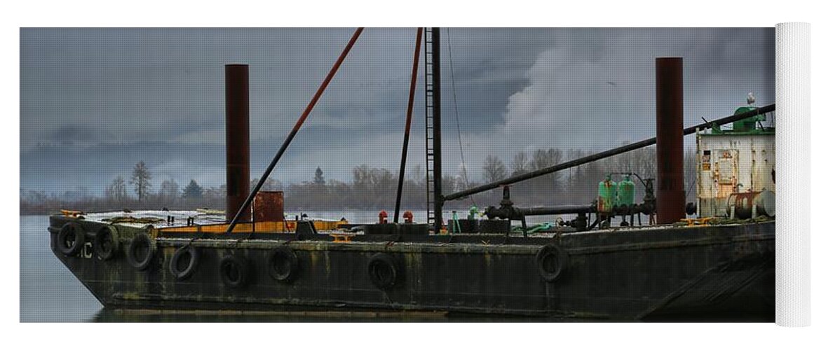 Tug Boat Yoga Mat featuring the photograph Columbia River Gorge Tug Boat by Adam Jewell