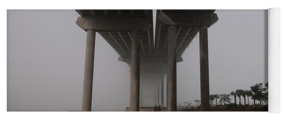 Fog Yoga Mat featuring the photograph Column of Fog by Dale Powell