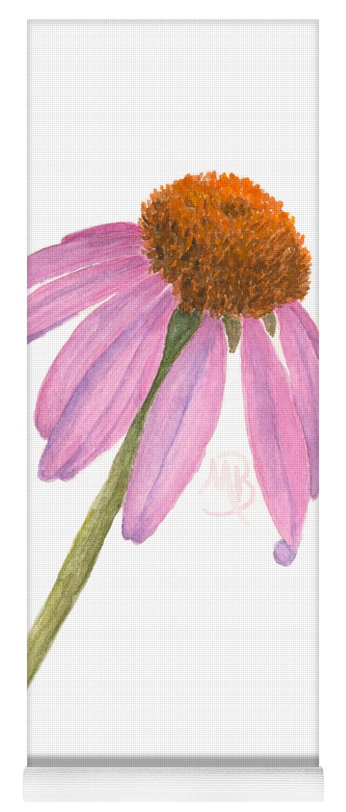 Flower Yoga Mat featuring the painting Coneflower by Monica Burnette