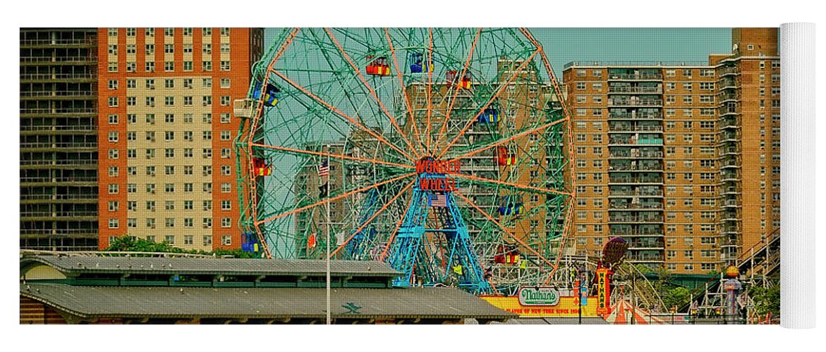 Amusement Park Yoga Mat featuring the photograph Coney Island by Dorival Moreira
