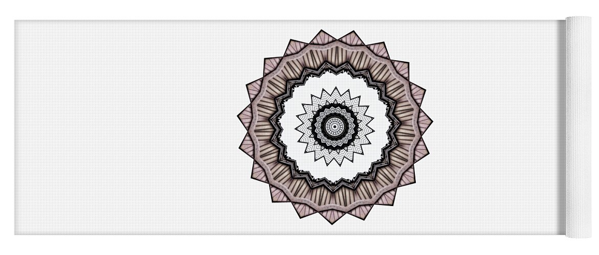 Digital Art Yoga Mat featuring the photograph Construction Mandala by Kaye Menner by Kaye Menner