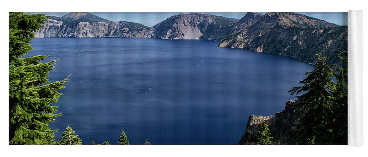 Crater Lake Oregon Yoga Mat featuring the photograph Crater Lake View by Frank Wilson