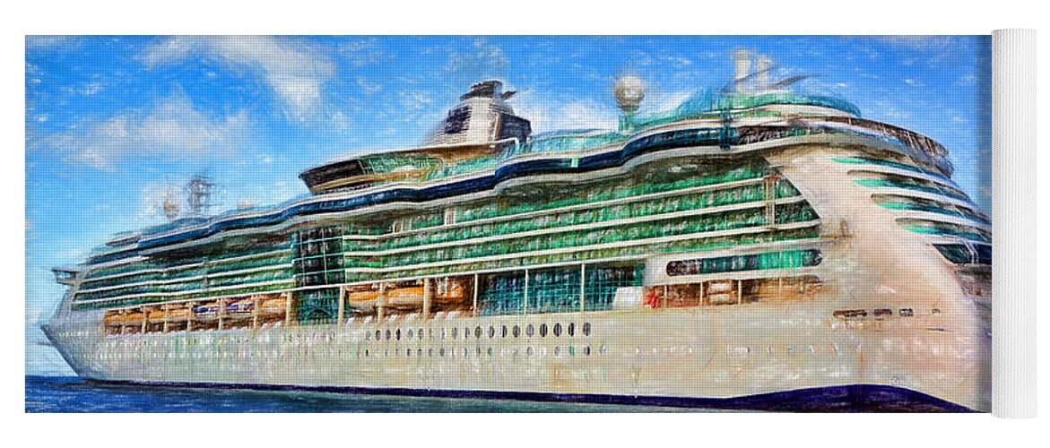 Cruise Ship Yoga Mat featuring the photograph Cruising Thru Life by Sue Melvin