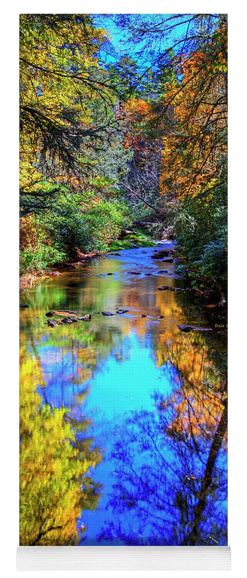 Fall Yoga Mat featuring the photograph Cullasaja River by Dale R Carlson