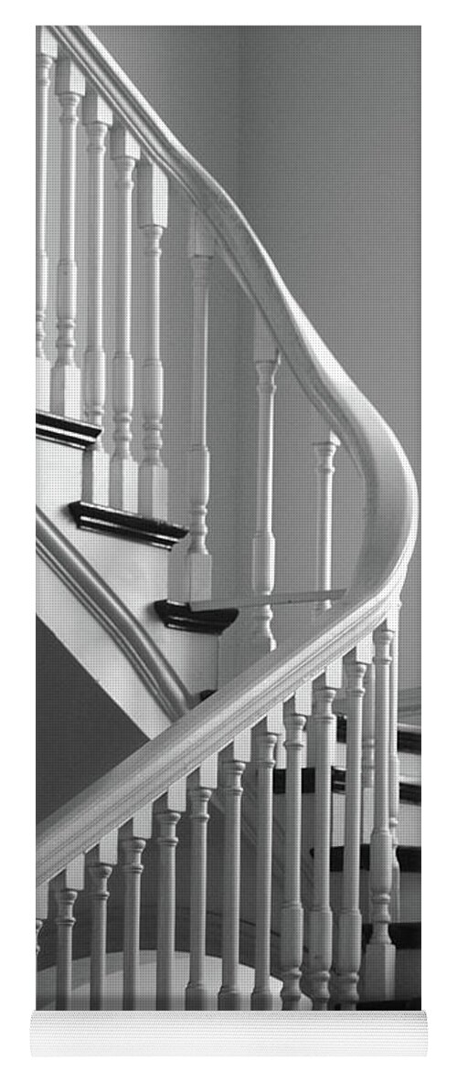 Stairs Yoga Mat featuring the photograph Curving Staircase by Jerry Griffin