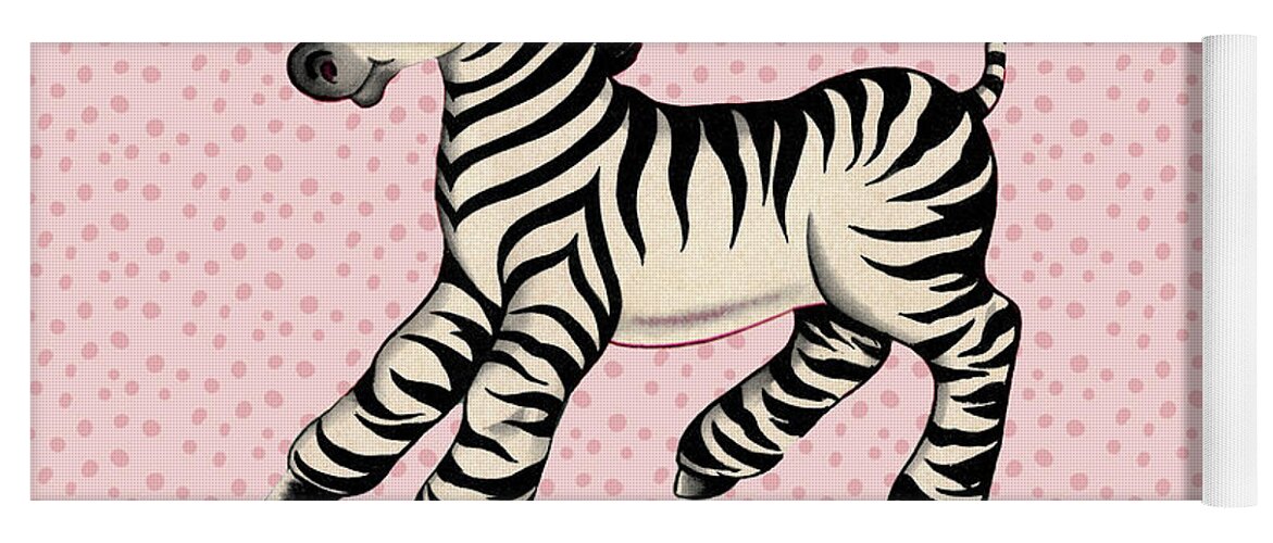 Cute Baby Zebra pattern vintage book illustration pattern Yoga Mat by Tina  Lavoie - Fine Art America