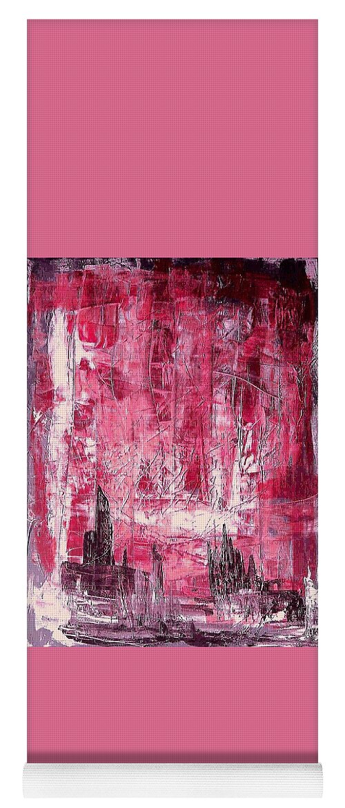  Yoga Mat featuring the painting D13 - christine II by KUNST MIT HERZ Art with heart