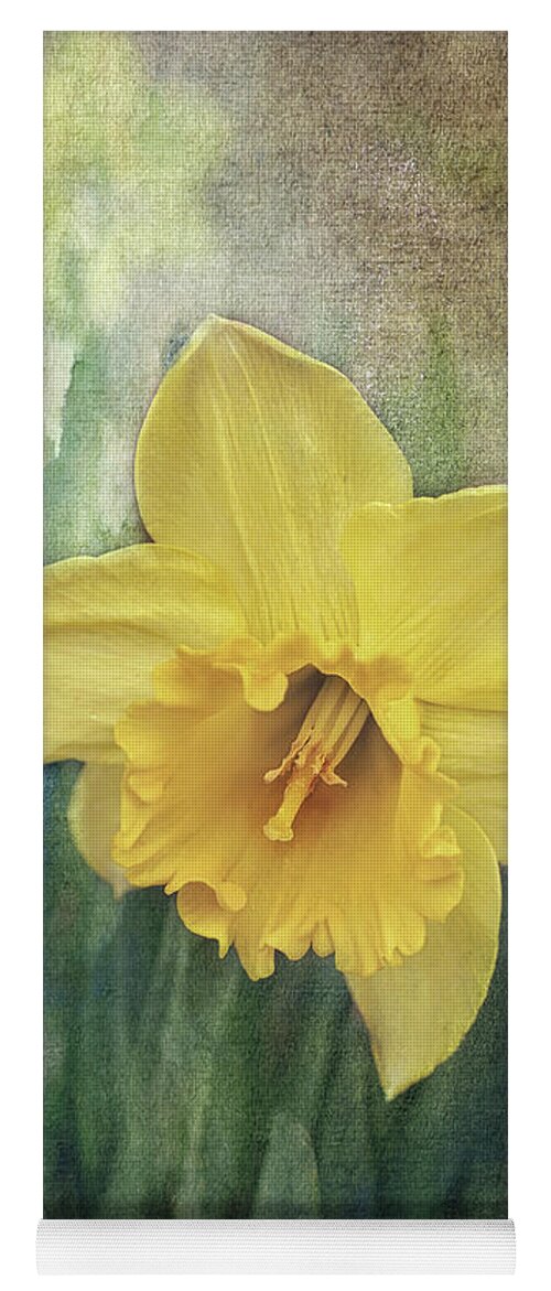 Daffodils In Bloom Print Yoga Mat featuring the photograph Daffodils in Bloom by Gwen Gibson