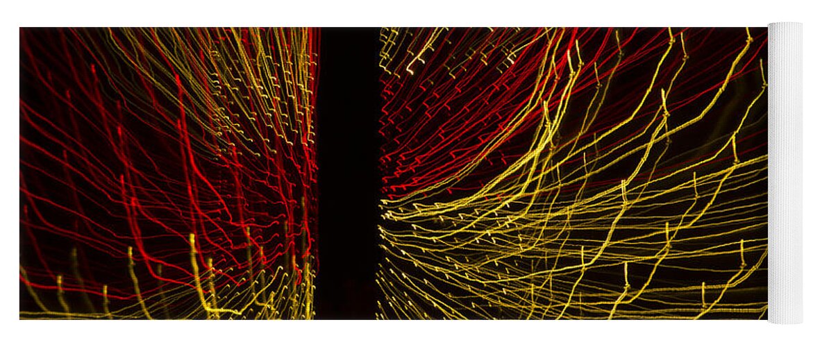 Ready Yoga Mat featuring the photograph Dancing Lights 5 by Penny Lisowski