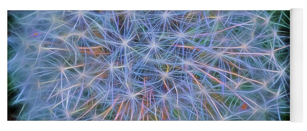 Abstract Yoga Mat featuring the photograph Dandy by Cathy Kovarik