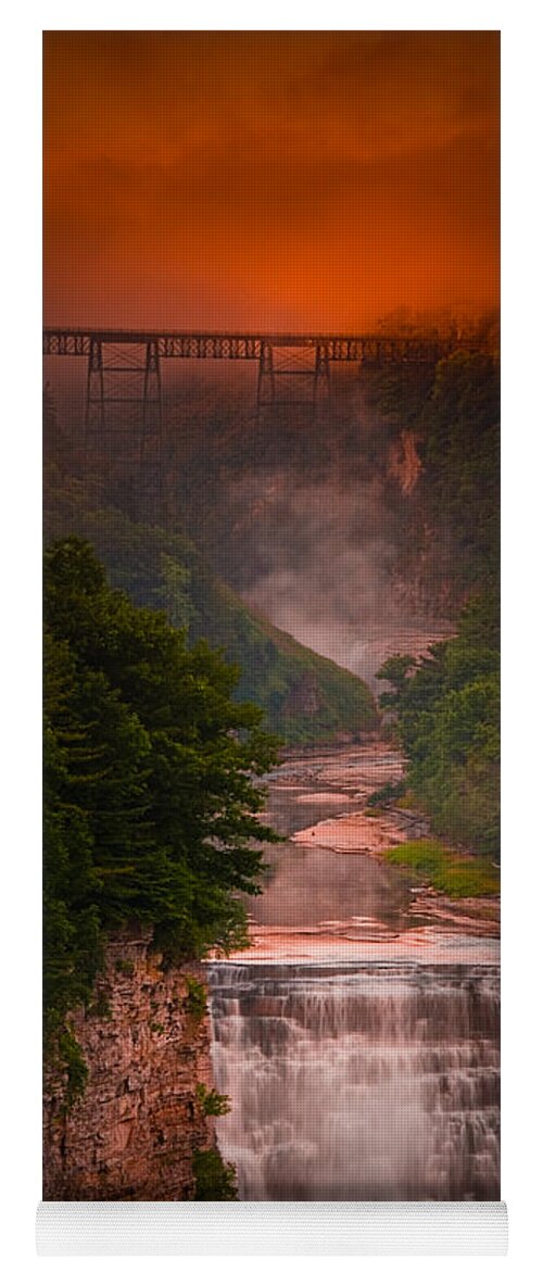 Letchworth Yoga Mat featuring the photograph Dawn Inspiration by Neil Shapiro