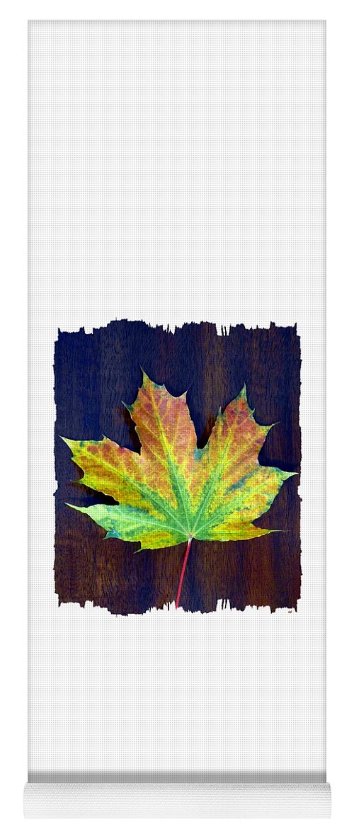 Maple Leaf Yoga Mat featuring the mixed media Days Of Autumn 2 by Will Borden