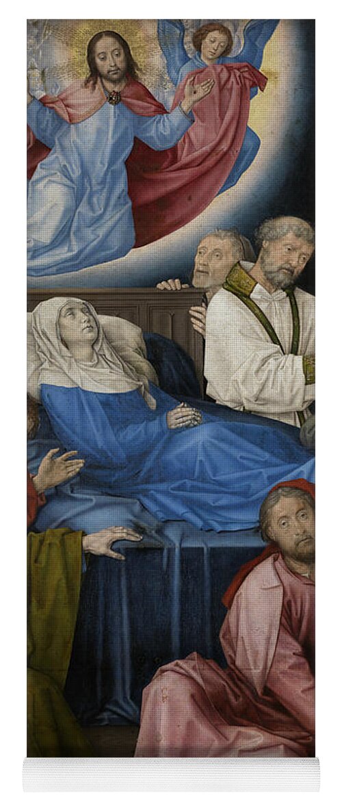 Hugo Van Der Goes Yoga Mat featuring the painting Death of the Virgin by Hugo van der Goes