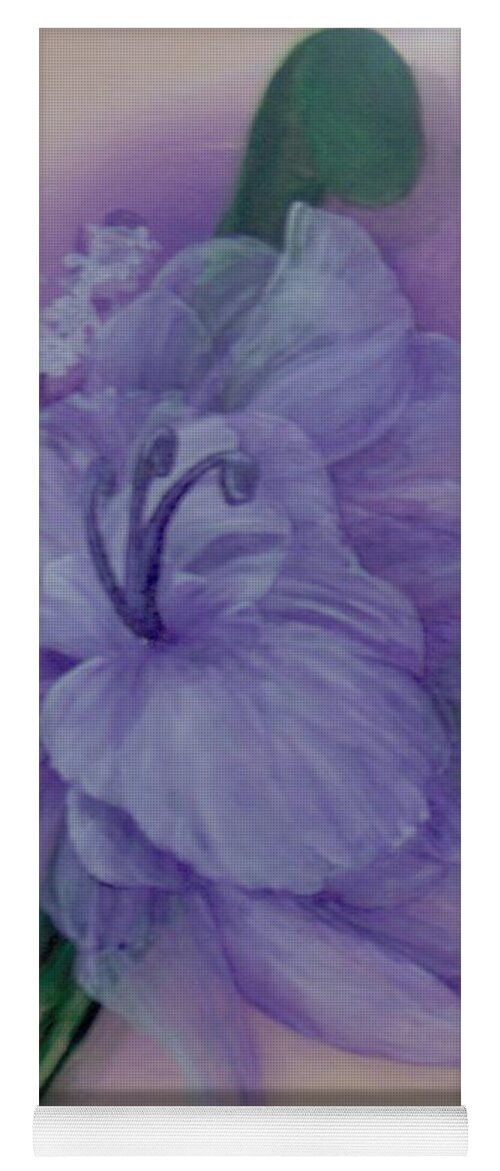 Flower Yoga Mat featuring the painting Delicacy by Saundra Johnson