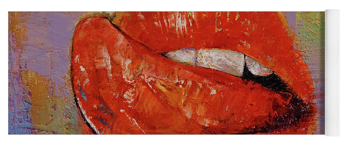 Michael Creese Yoga Mat featuring the painting Delicious by Michael Creese