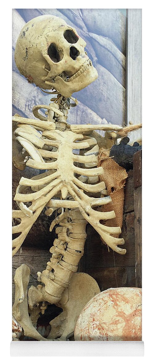 Skeleton Yoga Mat featuring the photograph Dem Bones by Art Block Collections