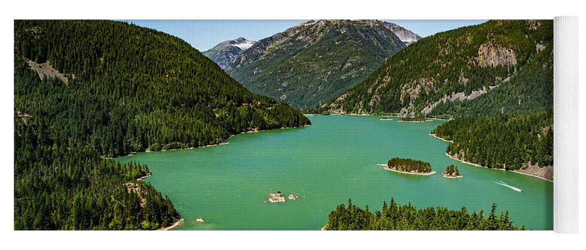 Range Yoga Mat featuring the photograph Diablo Lake Overlook by Dave Files