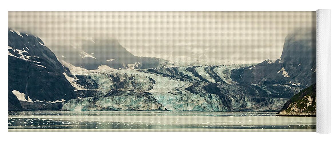Mountains Yoga Mat featuring the photograph Dirty Glacier by Ed Clark