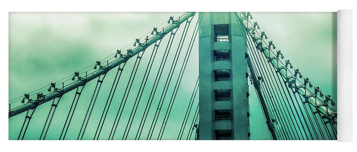Bay Bridge Yoga Mat featuring the photograph Disappearing by Marnie Patchett