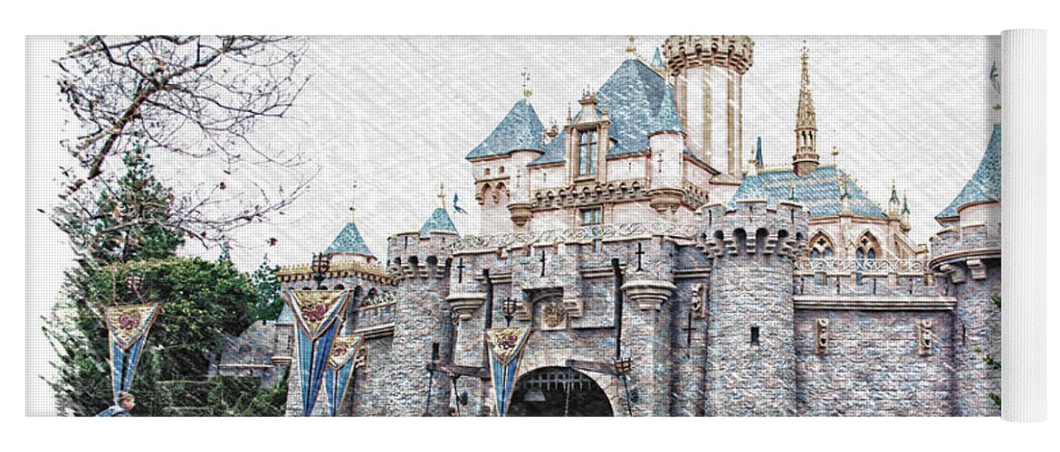 Walt Disney World Castle Throw Pillow by Gull G - Pixels