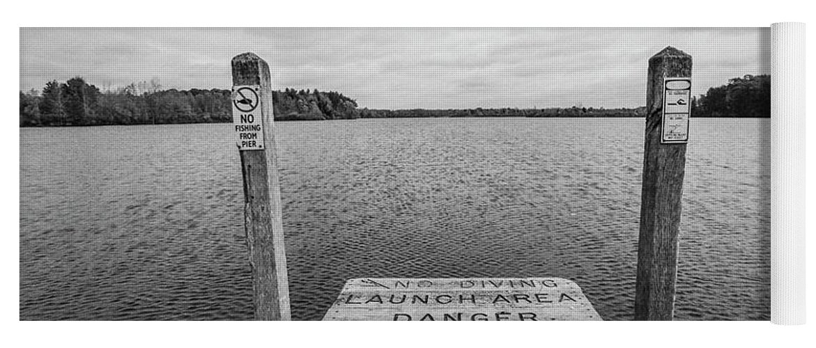 35mm Film Yoga Mat featuring the photograph Dock no diving by John McGraw