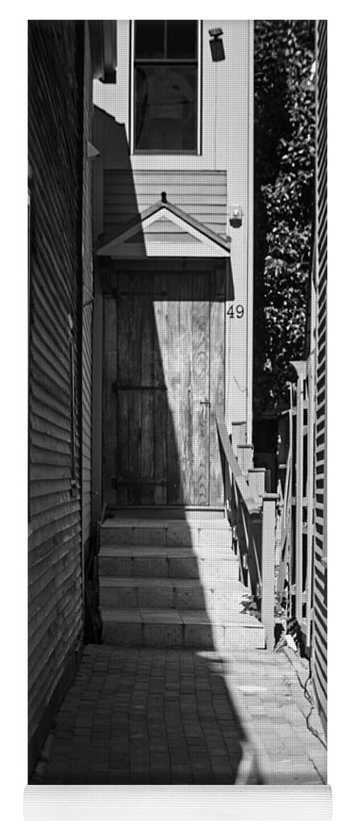 Alley Yoga Mat featuring the photograph Door in an Alley by Kevin Fortier