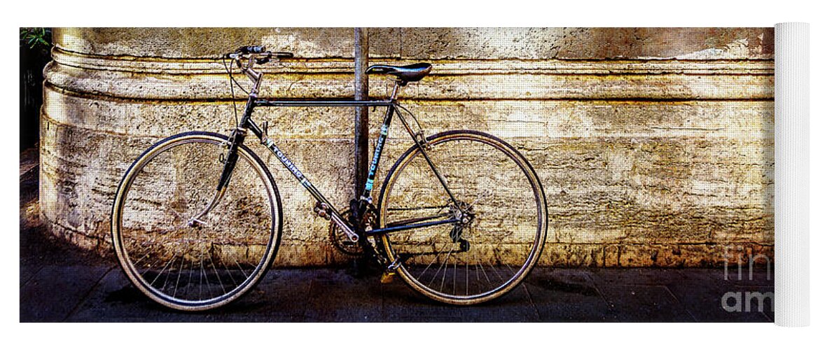 Italy Yoga Mat featuring the photograph Doria Pamphilj Bicycle by Craig J Satterlee