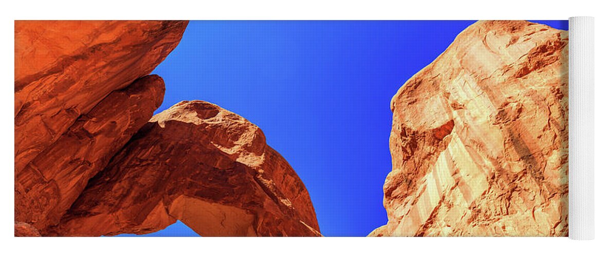 Arches National Park Yoga Mat featuring the photograph Double Arches by Raul Rodriguez