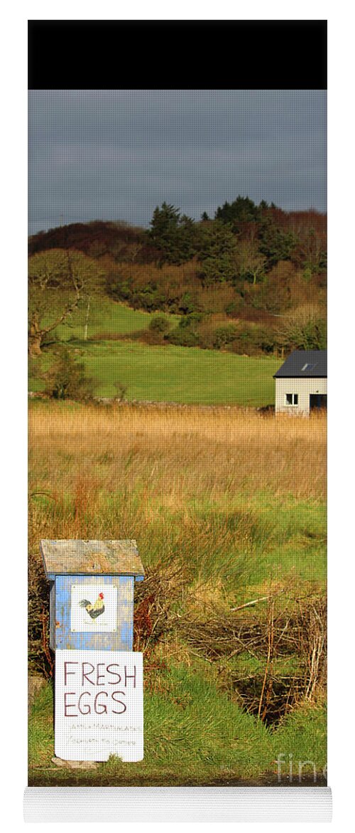 Farm Farmhouse Yoga Mat featuring the photograph Double Yolker Donegal Ireland by Eddie Barron