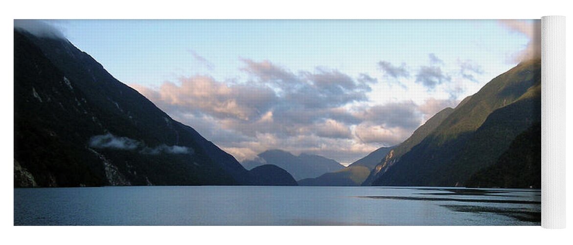 Doubtful Sound Yoga Mat featuring the photograph Doubtful Sound, New Zealand No. 1 by Sandy Taylor