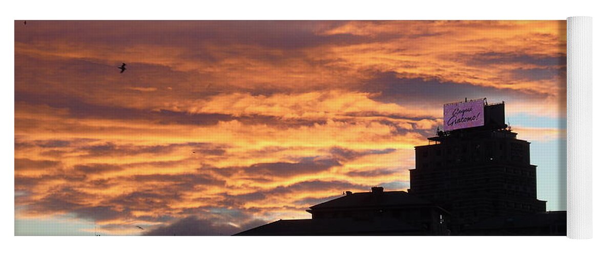 Sunset Yoga Mat featuring the photograph Drammatic sky by Yohana Negusse