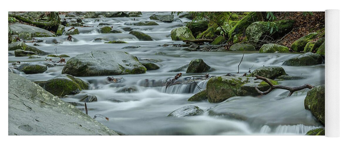 Abrams Yoga Mat featuring the photograph Dreamy Abrams Creek by Douglas Wielfaert