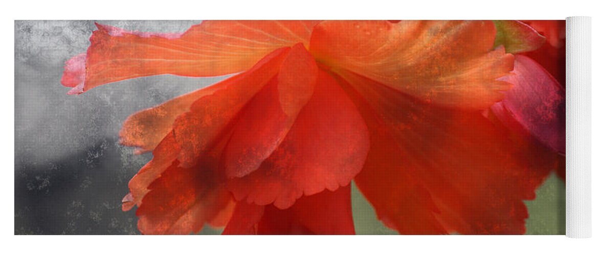 Flower Yoga Mat featuring the photograph Dreamy Tangerine by Julie Lueders 