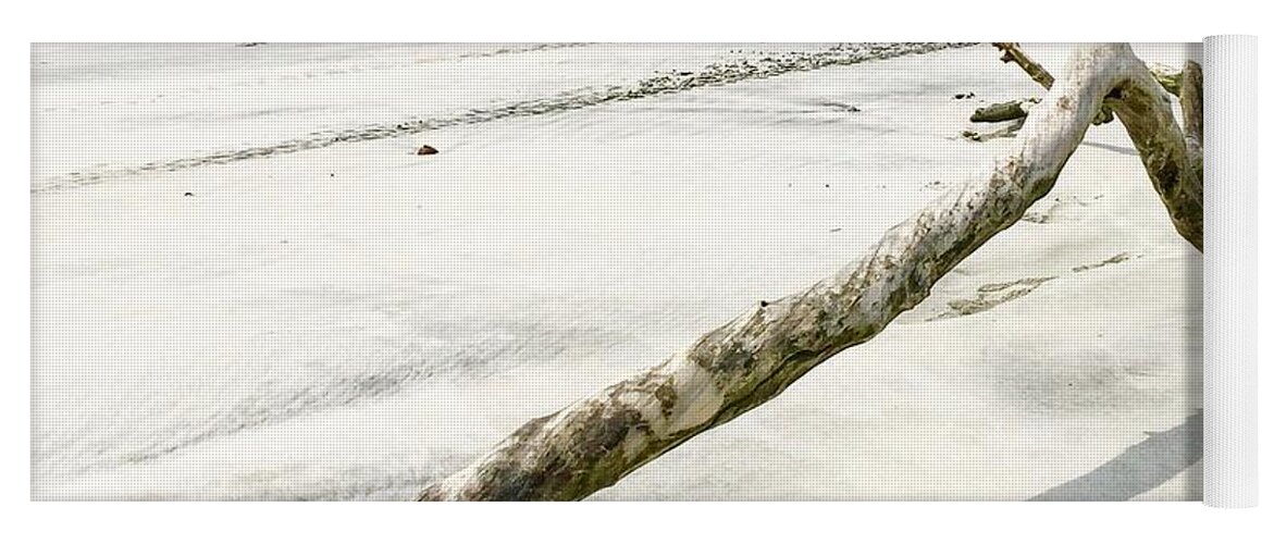 Driftwood Yoga Mat featuring the photograph Driftwood by Flavia Westerwelle