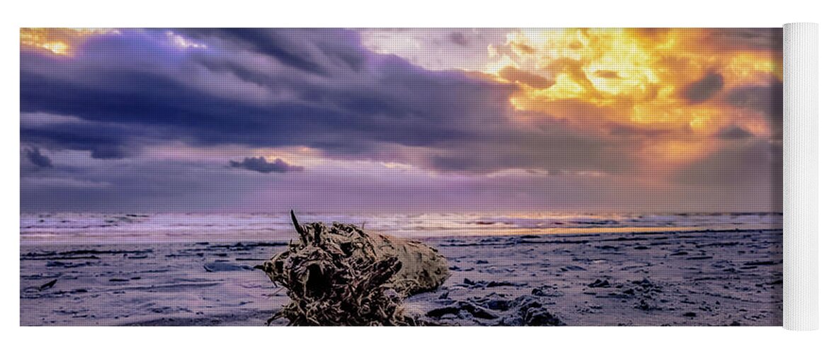 Driftwood Yoga Mat featuring the photograph Driftwood Morning by Joseph Desiderio