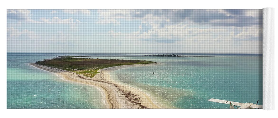 Florida Yoga Mat featuring the photograph Dry Tortugas seaplane by Benny Marty