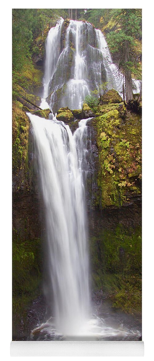 Waterfall Yoga Mat featuring the photograph Dual Cascade by Todd Kreuter
