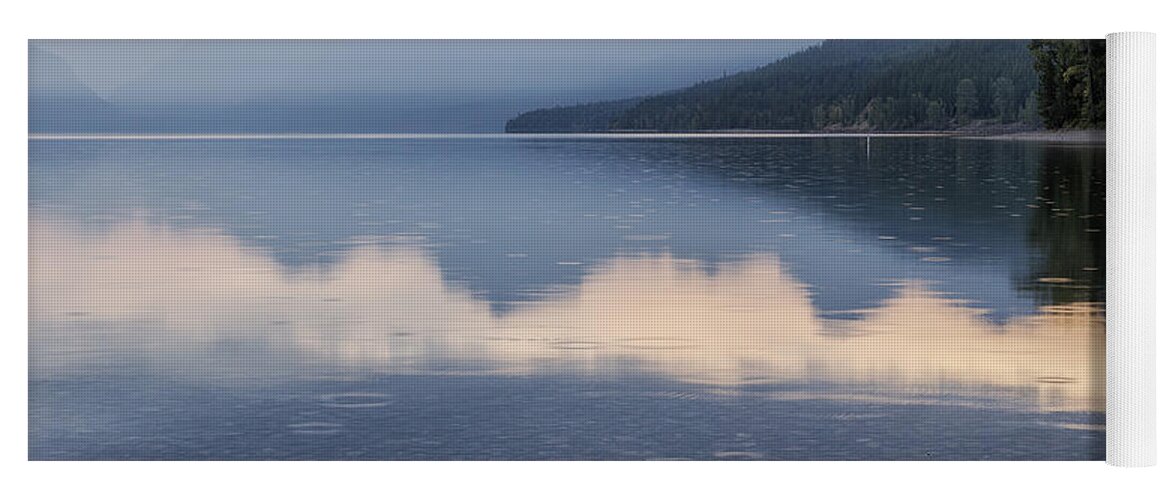 Lake Mcdonald Yoga Mat featuring the photograph Early Morning at Lake McDonald - Glacier NP by Belinda Greb