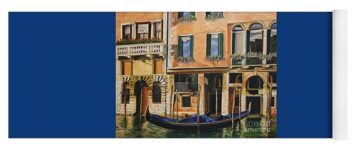 Venice Painting Yoga Mat featuring the painting Early Morning in Venice by Charlotte Blanchard