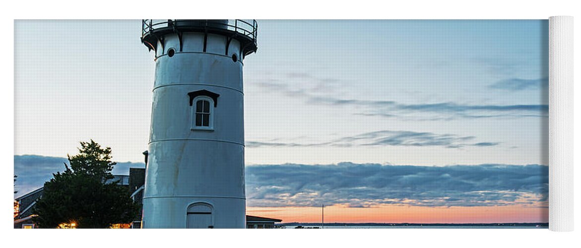 East Yoga Mat featuring the photograph East Chop Lighthouse Vineyard Haven MA CaorCof by Toby McGuire