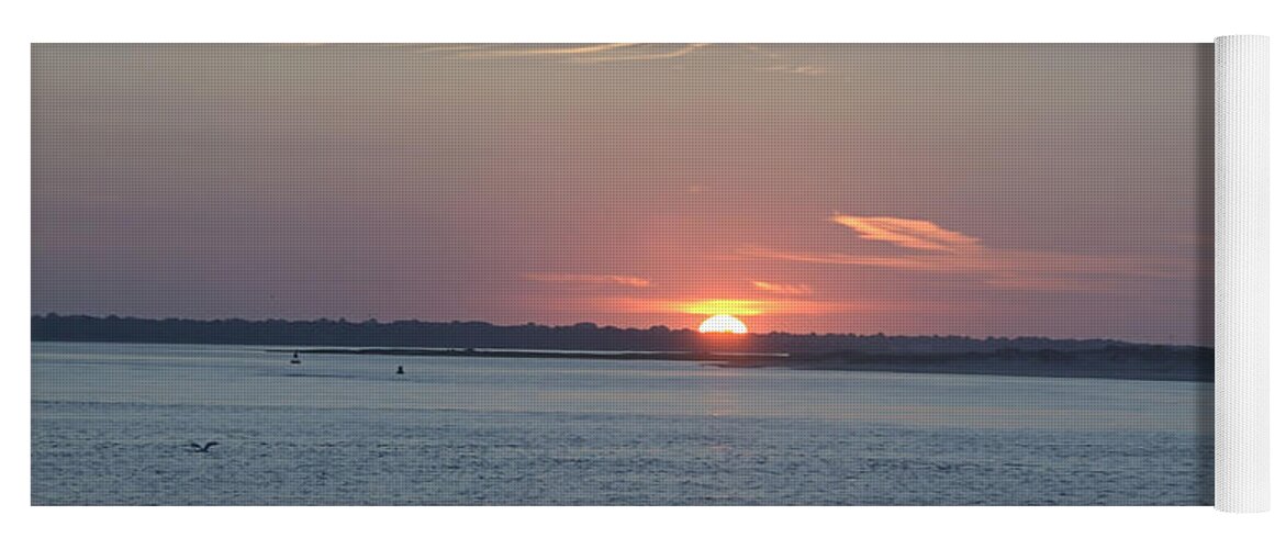 Sunrise Yoga Mat featuring the photograph East Cut by Newwwman