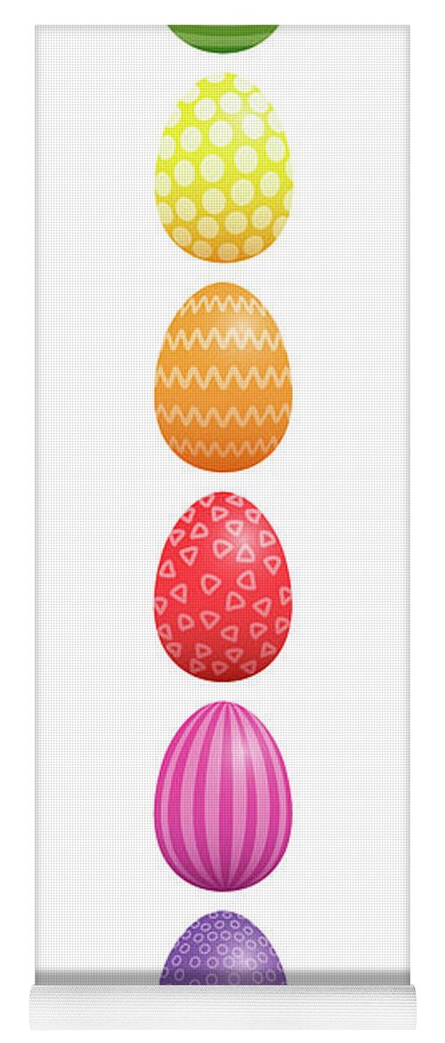 Easter Eggs Pattern Design Vertical Yoga Mat by Peter Hermes Furian - Fine  Art America