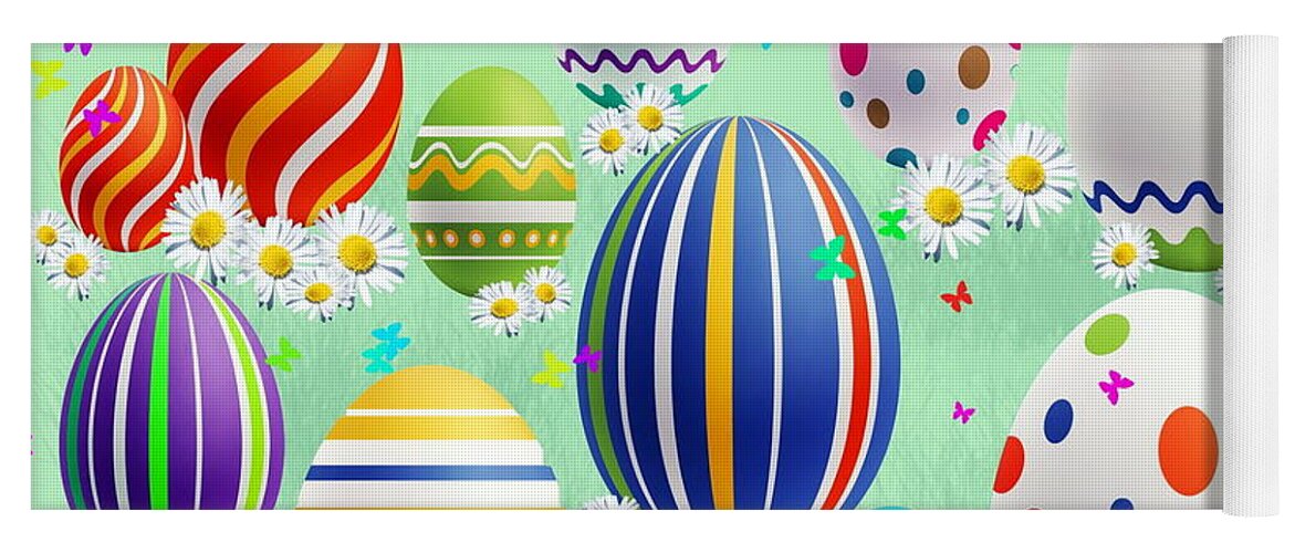 Easter Yoga Mat by Maye Loeser - Mobile Prints