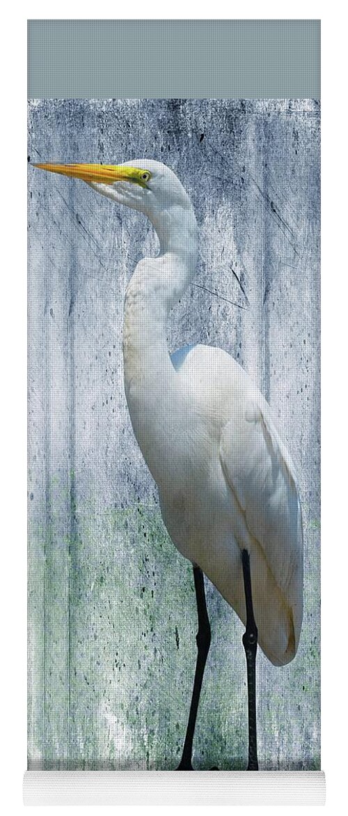 Eastern Great Egret Yoga Mat featuring the photograph Eastern great egret Ardea alba modesta by David Dehner