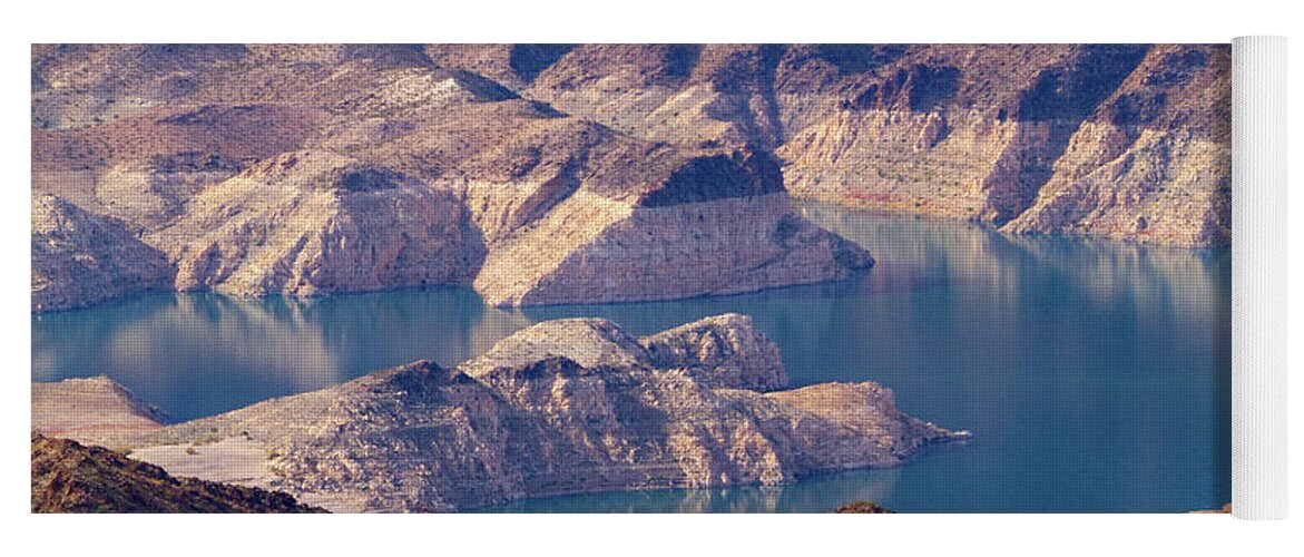 Edge Of Lake Mead Yoga Mat featuring the photograph Edge of Lake Mead by Bonnie Follett