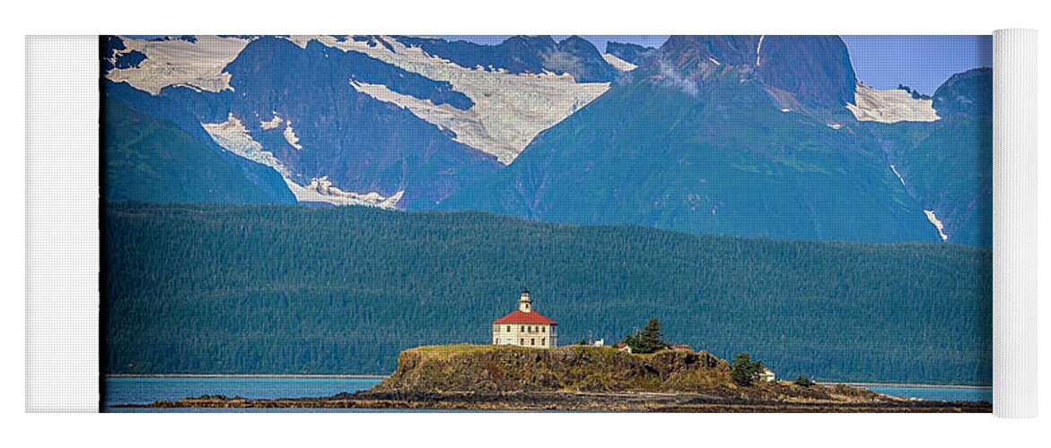 Lighthouse Yoga Mat featuring the photograph Eldred Rock Light by R Thomas Berner