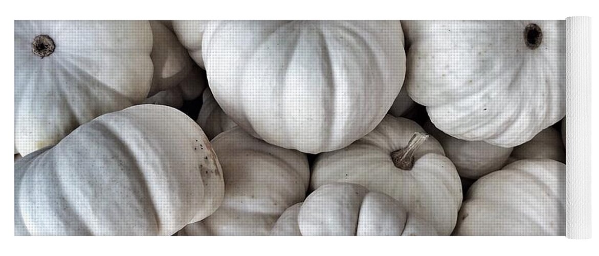 Pumpkins Yoga Mat featuring the photograph Elegant Pumpkins by Onedayoneimage Photography